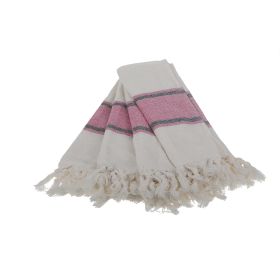 Smyrna Turkish Hand / Kitchen Towel 4 pack 23x17in - pink