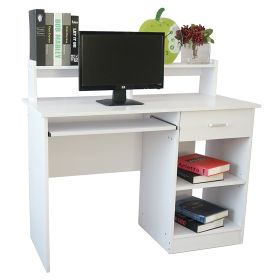 General Style Modern E1 15MM Chipboard Computer Desk RT - White