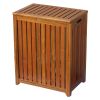 Oceanstar Solid Wood Spa Hamper - TRH1330