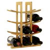 Oceanstar 12-Bottle Natural Bamboo Wine Rack WR1149 - WR1149