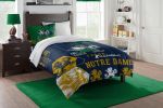 Notre Dame OFFICIAL Collegiate "Hexagon" Full/Queen Comforter & Shams Set - 1COL/84901/0010/EDC