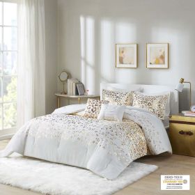 Metallic Animal Printed Comforter Set - as Pic