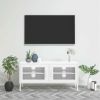 TV Stand White 41.3"x13.8"x19.7" Steel - White