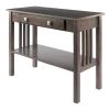 Stafford Console Hall Table; Oyster Gray - 16033