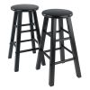 Element Counter Stools; 2-Pc Set; Black - 20274