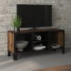 TV Stand Rustic Brown 41.3"x14.2"x18.5" Metal and MDF - Brown