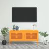 TV Stand Mustard Yellow 41.3"x13.8"x19.7" Steel - Yellow