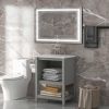 Bathroom Vanity LED Lighted Mirror-(Horizontal/Vertical)-36*28in - as Pic