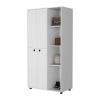 Austin White 1-Drawer Armoire Closet - as Pic