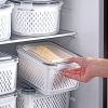 Storage Box Fridge Organizer Fresh Vegetable Fruit Boxes Drain Basket Storage Containers Pantry Kitchen Organizer For Kitchen - 1700ML