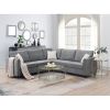 91*91" Modern Upholstered Living Room Sectional Sofa, L Shape Furniture Couch with 3 Pillows   - Gray