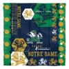 Notre Dame OFFICIAL Collegiate "Hexagon" Full/Queen Comforter & Shams Set - 1COL/84901/0010/EDC