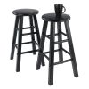 Element Counter Stools; 2-Pc Set; Black - 20274