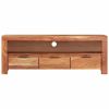 TV Stand 43.3"x11.8"x15.7" Solid Wood Acacia - Brown