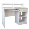 General Style Modern E1 15MM Chipboard Computer Desk RT - White