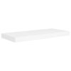 Floating Wall Shelves 2 pcs White 23.6"x9.3"x1.5" MDF - White