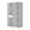 Austin White 1-Drawer Armoire Closet - as Pic