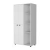 Austin White 1-Drawer Armoire Closet - as Pic