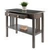 Stafford Console Hall Table; Oyster Gray - 16033