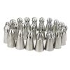 Russian Confectioners Piping Tips 23 pieces Russian Sphere Ball Cake Decorating Icing Piping Nozzles - 23-PC