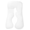 Pregnancy U Shaped Maternity Pillow Full Body Maternity Belly Comfort Pillow - White