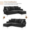 [VIDEO provided] [New]84 " Convertible Sectional Sofa, Modern Chenille L-Shaped Sofa Couch with Reversible Chaise Lounge, Fit for Living Room, Apartme