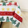 Muwago Colorful Festive Table Cloth High Quality Waterproof Oil Proof Table Cover For Dining Room Christmas Holiday Decoration - W52"*H78"