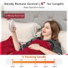 84 x 62 Inch Heated Blanket Electric Throw with 5 Heating Levels - Red