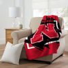 NEBRASKA OFFICIAL NCAA "Halftone" Micro Raschel Throw Blanket; 46" x 60" - 1COL/05906/0006/RET