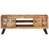 TV Stand 44.1"x11.8"x17.7" Solid Wood Reclaimed - Multicolour