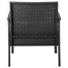 Manhattan Comfort Noli Steel Rattan 3-Piece Patio Conversation Set with Cushions in Grey - Default Title