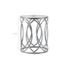 Arlo Metal Eyelet Accent Table - as Pic