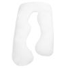 Pregnancy U Shaped Maternity Pillow Full Body Maternity Belly Comfort Pillow - White