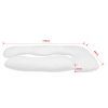 Pregnancy U Shaped Maternity Pillow Full Body Maternity Belly Comfort Pillow - White