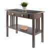 Stafford Console Hall Table; Oyster Gray - 16033