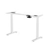 Height Adjustable Dual Motor Load Ergonomic Electric Standing Desk Frame 3-Stage With Memory Controller - Frame Only - White