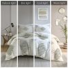 3 Piece Cotton Blend Chenille Duvet Cover Set - as Pic