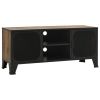 TV Stand Rustic Brown 41.3"x14.2"x18.5" Metal and MDF - Brown