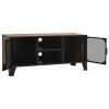 TV Stand Rustic Brown 41.3"x14.2"x18.5" Metal and MDF - Brown