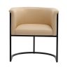 Manhattan Comfort Bali Tan and Black Faux Leather Dining Chair - Default Title