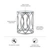 Arlo Metal Eyelet Accent Table - as Pic