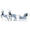 Reindeer & Sleigh Christmas Decoration 60 LEDs Outdoor White - White