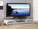 ACME Lainey TV Stand in White & Gray 91142 - as pic