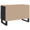 TV Stand 27.6"x13"x18.1" Solid Wood Mango - Black