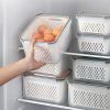 Storage Box Fridge Organizer Fresh Vegetable Fruit Boxes Drain Basket Storage Containers Pantry Kitchen Organizer For Kitchen - 1700ML