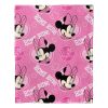 Yankees OFFICIAL MLB & Disney's Minnie Mouse Character Hugger Pillow & Silk Touch Throw Set; 40" x 50" - 1COB/3121B/0020/RET