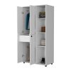 Austin White 1-Drawer Armoire Closet - as Pic