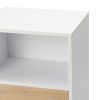 2 of Bedside Cupboard with 1 Drawer and Short Legs;  End Table with Storing Shelf;  Indoors XH - White