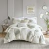 3 Piece Cotton Blend Chenille Duvet Cover Set - as Pic