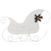 Reindeer & Sleigh Christmas Decoration 60 LEDs Outdoor White - White